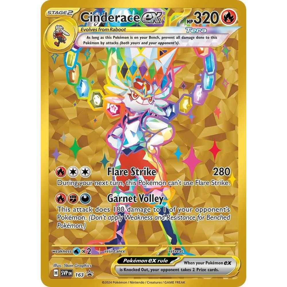 Cinderace ex - 163 - SV: Scarlet & Violet Promo Cards (SVP)