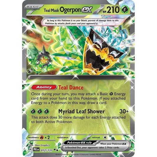 Teal Mask Ogerpon ex - 012/131 - SV: Prismatic Evolutions (PRE)