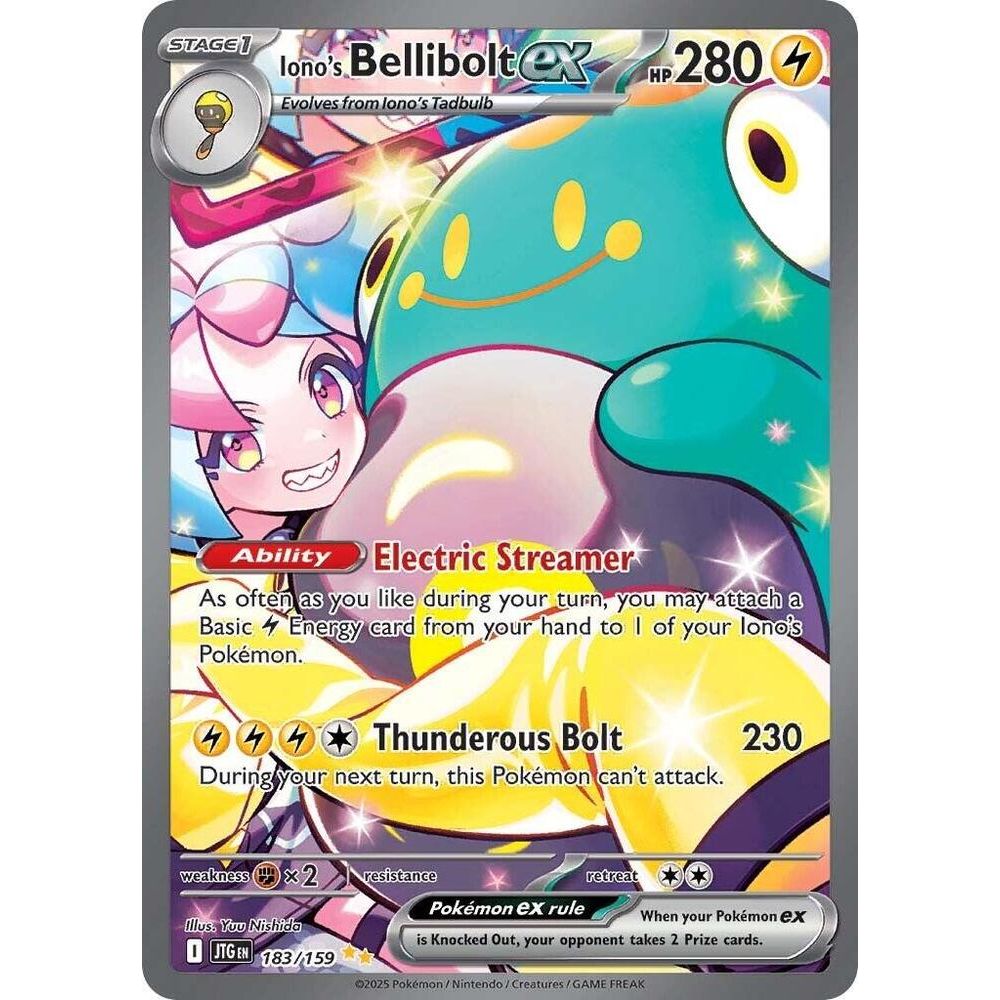 Iono's Bellibolt ex - 183/159 - SV09: Journey Together (JTG)