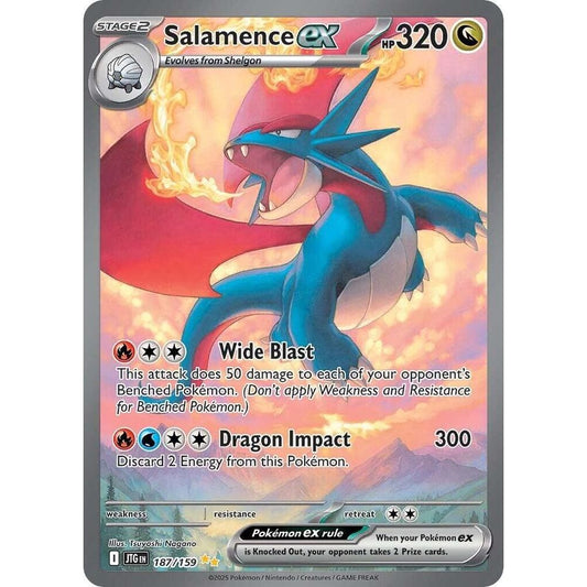 Salamence ex - 187/159 - SV09: Journey Together (JTG)