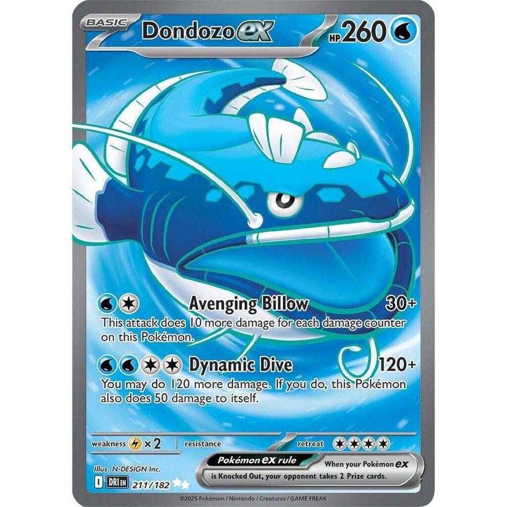 Dondozo ex - 211/182 - SV10: Destined Rivals (DRI)