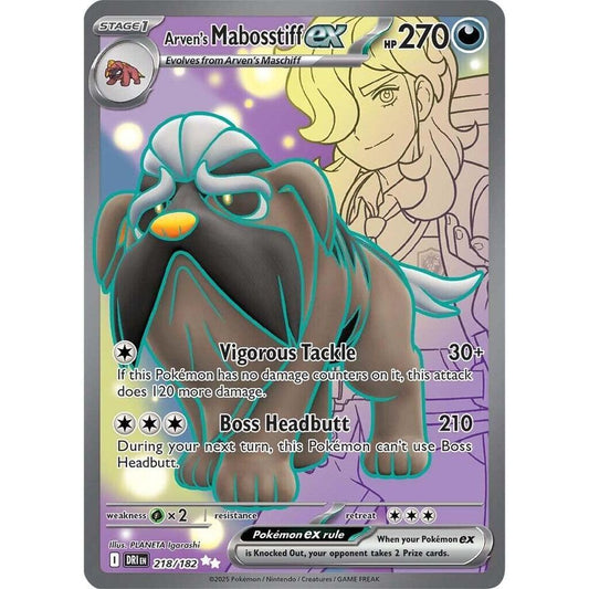 Arven's Mabosstiff ex - 218/182 - SV10: Destined Rivals (DRI)