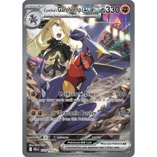 Cynthia's Garchomp ex - 232/182 - SV10: Destined Rivals (DRI)