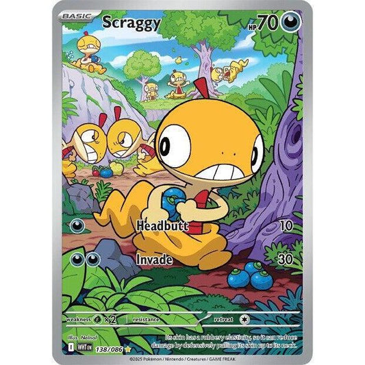 Scraggy - 138/086 - SV: White Flare (WHT)