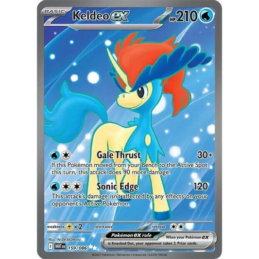 Keldeo ex - 159/086 - SV: White Flare (WHT)