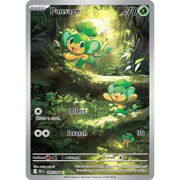 Pansage - 089/086 - SV: Black Bolt (BLK)