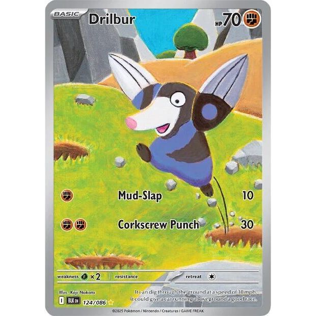 Drilbur - 124/086 - SV: Black Bolt (BLK)