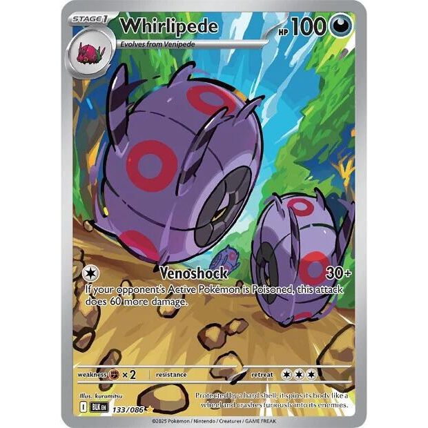 Whirlipede - 133/086 - SV: Black Bolt (BLK)