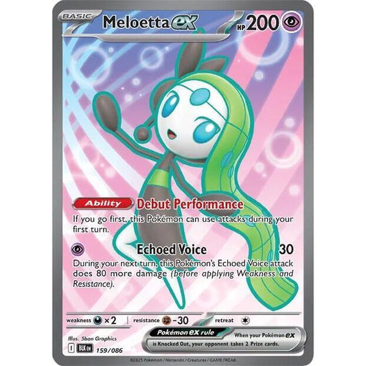 Meloetta ex - 159/086 - SV: Black Bolt (BLK)