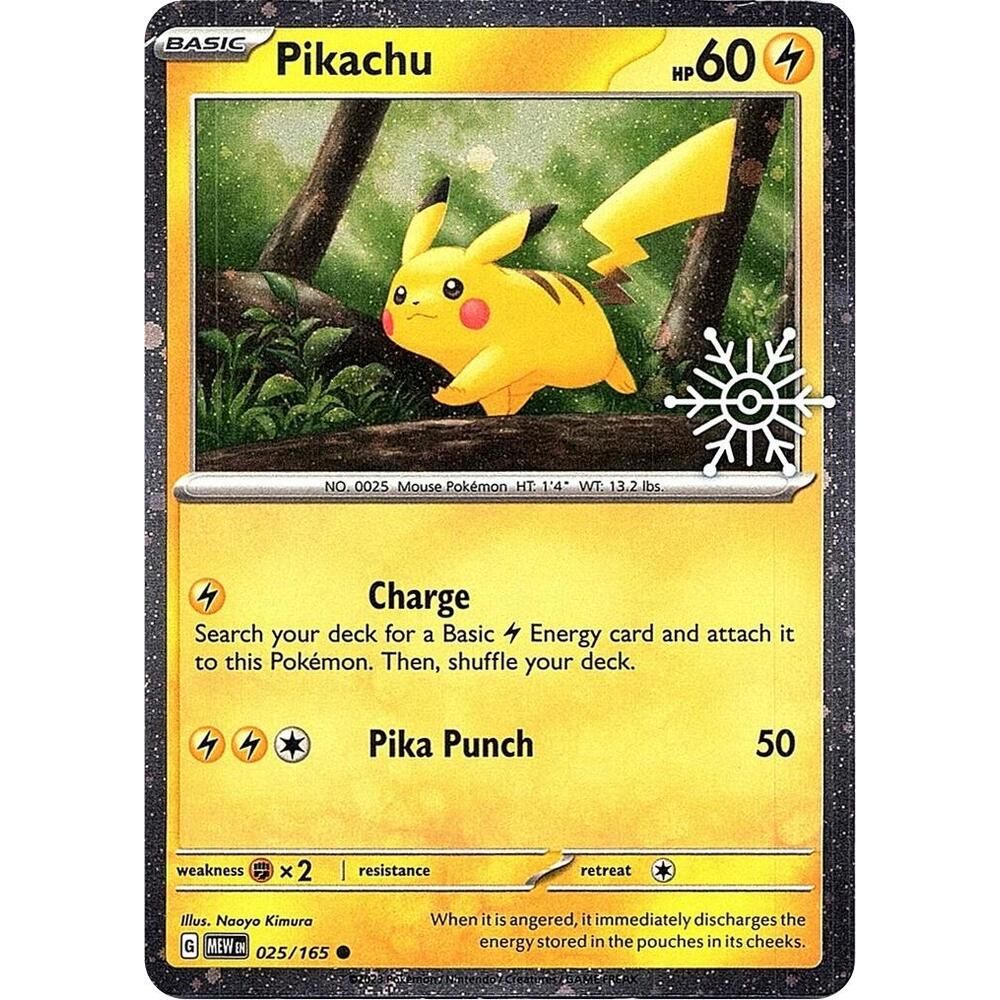 Pikachu - 025/165 (Holiday Calendar) - Miscellaneous Cards & Products (MCAP)