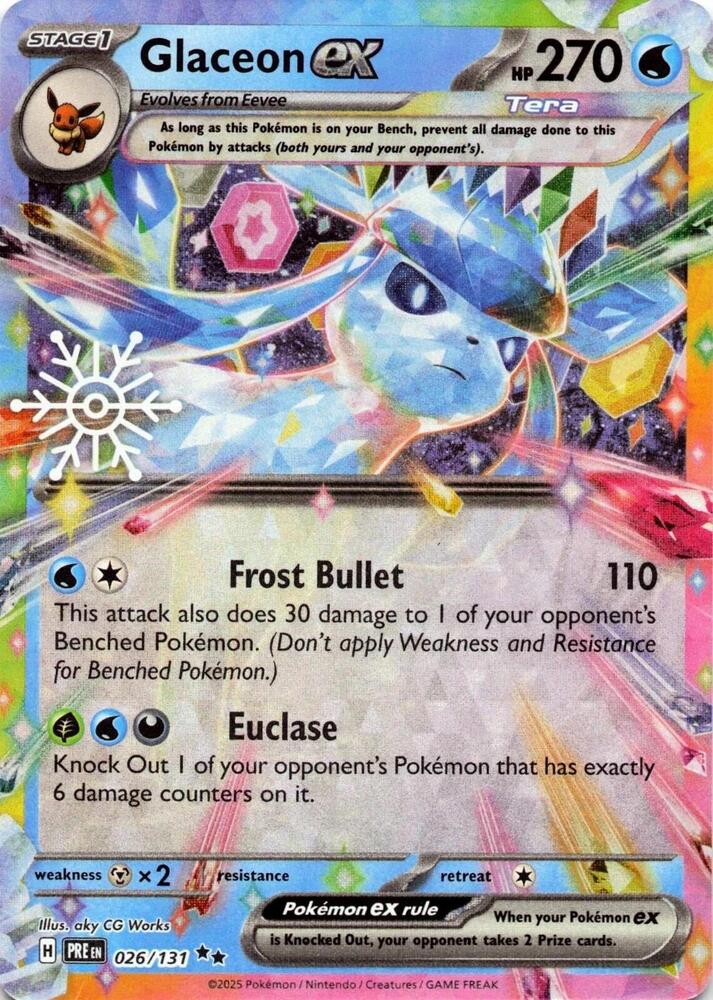 Glaceon ex - 026/131 (Holiday Calendar) - Miscellaneous Cards & Products (MCAP)