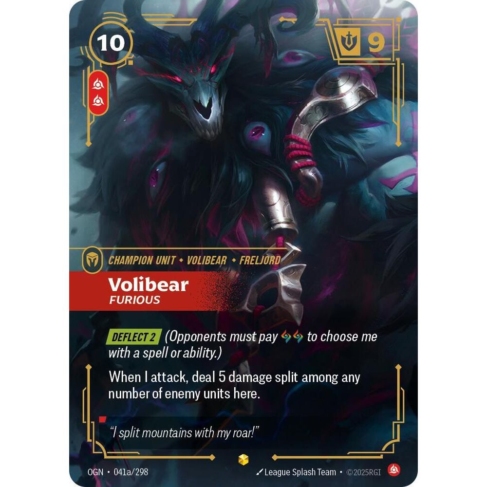 Volibear, Furious (Alternate Art) - Origins (OGN)