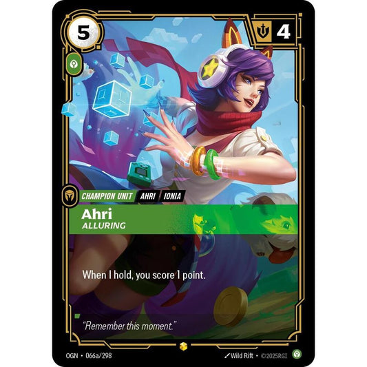 Ahri, Alluring (Alternate Art) - Origins (OGN)