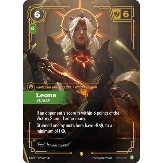 Leona, Zealot (Alternate Art) - Origins (OGN)