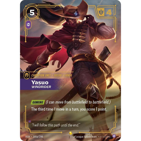 Yasuo, Windrider (Alternate Art) - Origins (OGN)
