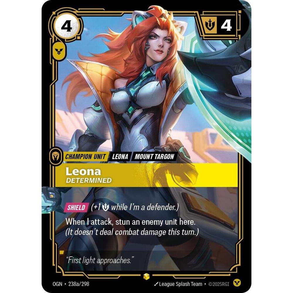Leona, Determined (Alternate Art) - Origins (OGN)