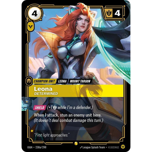Leona, Determined (Alternate Art) - Origins (OGN)