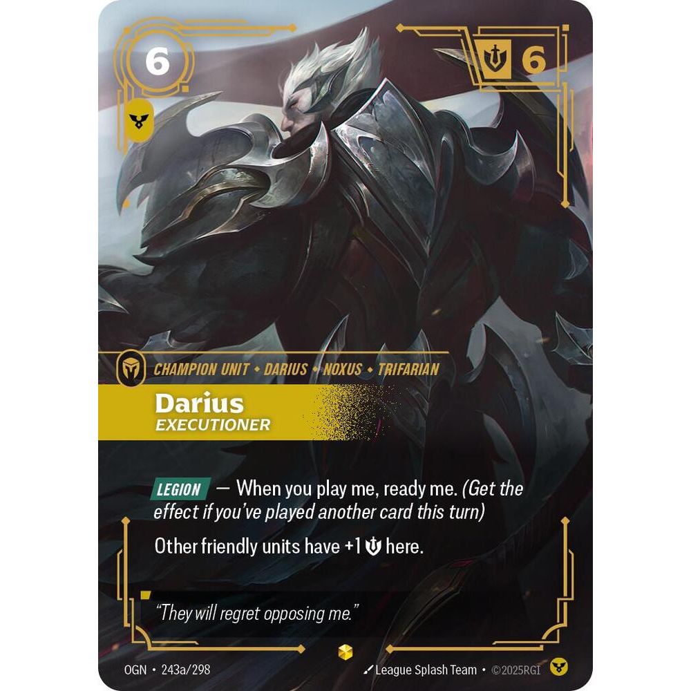 Darius, Executioner (Alternate Art) - Origins (OGN)