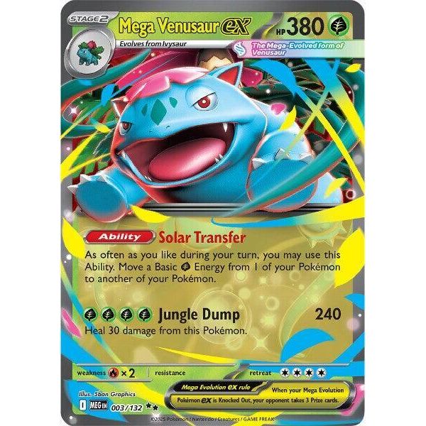 Mega Venusaur ex - 003/132 - ME01: Mega Evolution (MEG)