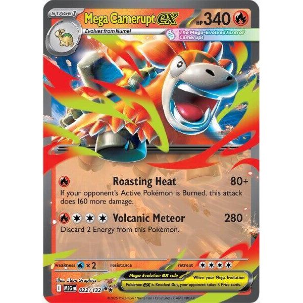 Mega Camerupt ex - 022/132 - ME01: Mega Evolution (MEG)