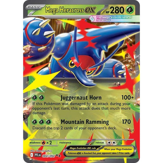 Mega Heracross ex - 004/094 - ME02: Phantasmal Flames (PFL)