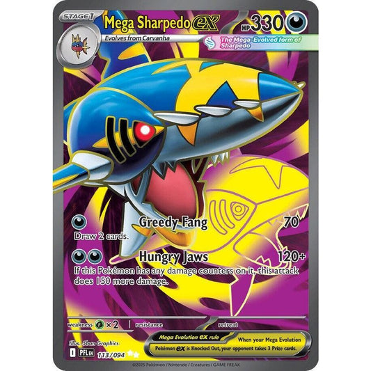 Mega Sharpedo ex - 113/094 - ME02: Phantasmal Flames (PFL)
