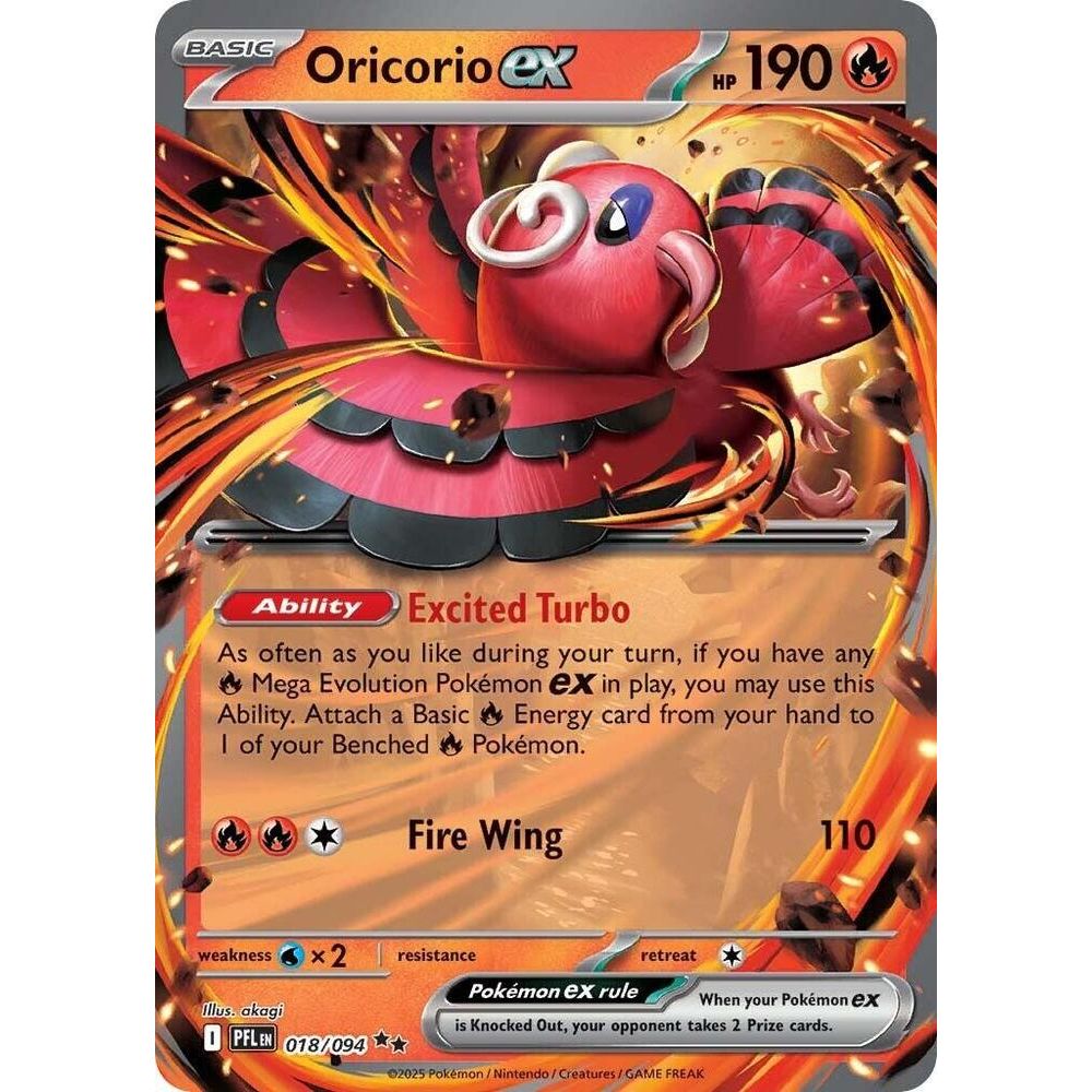 Oricorio ex - 018/094 - ME02: Phantasmal Flames (PFL)