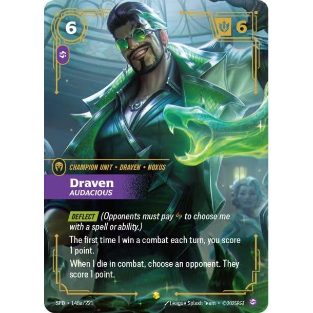 Draven, Audacious (Alternate Art) - Spiritforged (SFD)
