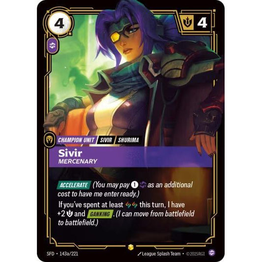 Sivir, Mercenary (Alternate Art) - Spiritforged (SFD)