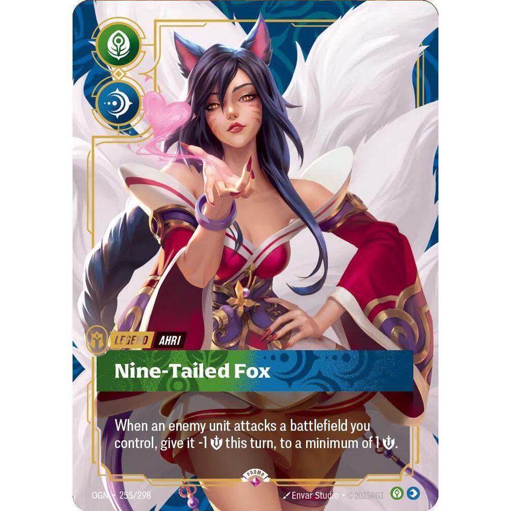 Ahri, Nine-Tailed Fox (Metal) (Best Of) - Riftbound Organized Play Promotional Cards (OPP)