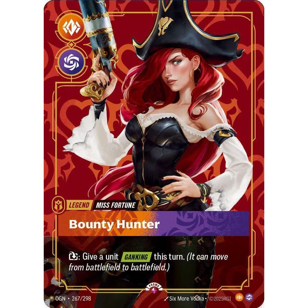Miss Fortune, Bounty Hunter (Metal) (Best Of) - Riftbound Organized Play Promotional Cards (OPP)