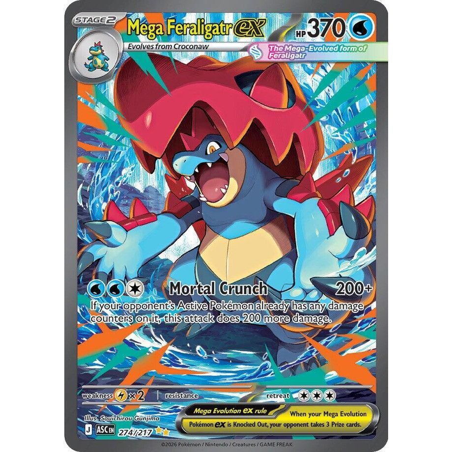Mega Feraligatr ex - 274/217 - ME: Ascended Heroes (ASC)