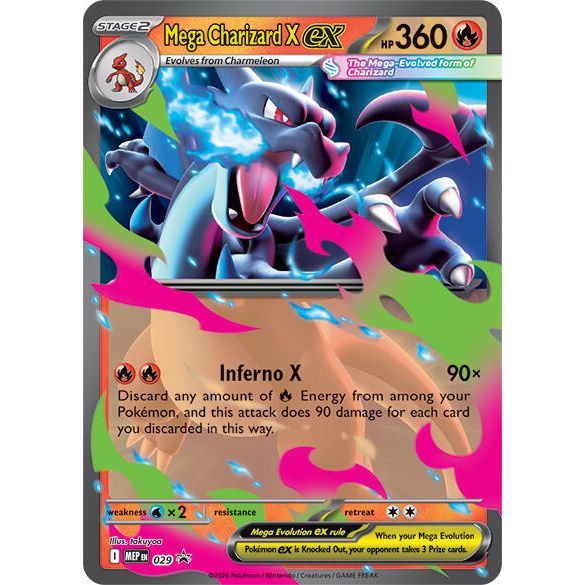 Mega Charizard X ex - 029 - ME: Mega Evolution Promo (MEP)