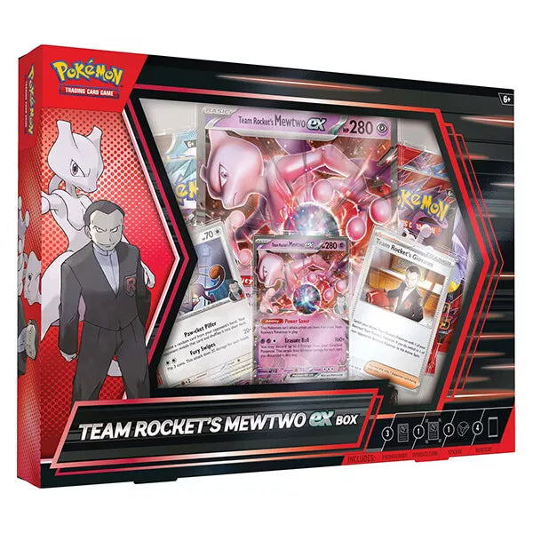 Pokémon TCG: Team Rocket's Mewtwo ex Box