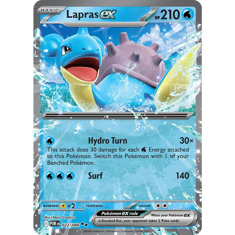 Lapras ex - ME03: Perfect Order (POR)