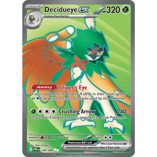Decidueye ex - 100/088 - ME03: Perfect Order (POR)