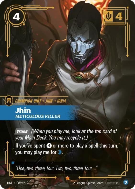 Jhin, Meticulous Killer - Unleashed (UNL)