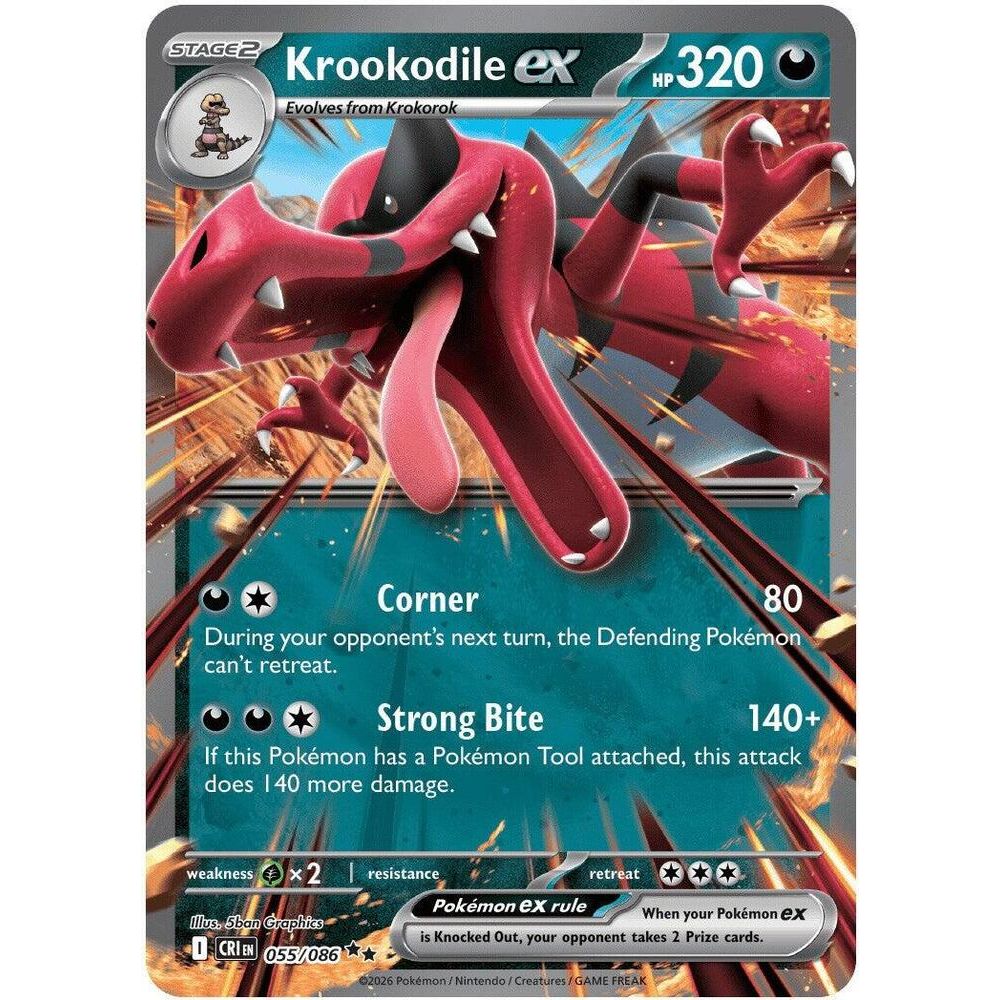 Krookodile ex - ME04: Chaos Rising (CRI)