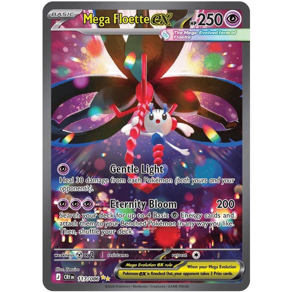 Mega Floette ex - 117/086 - ME04: Chaos Rising (CRI)