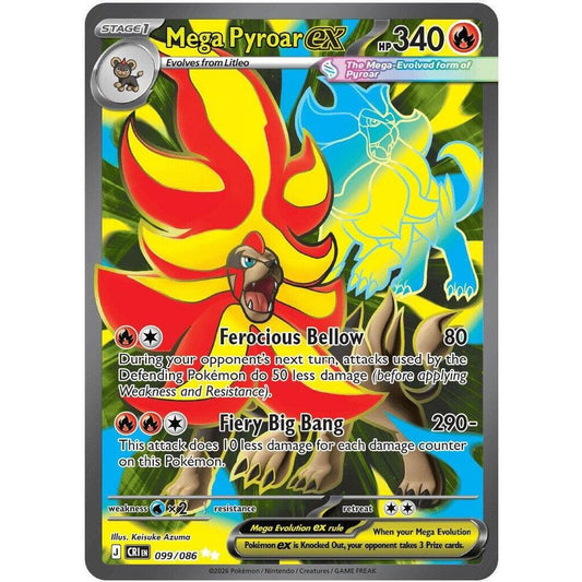 Mega Pyroar ex - 099/086 - ME04: Chaos Rising (CRI)