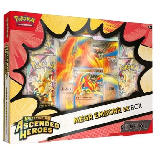 Pokémon TCG: Ascended Heroes Mega Emboar EX Box