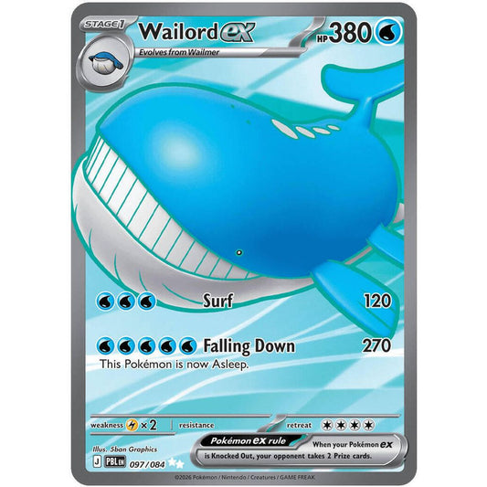 Wailord ex - 097/084 - ME05: Pitch Black (PBL)