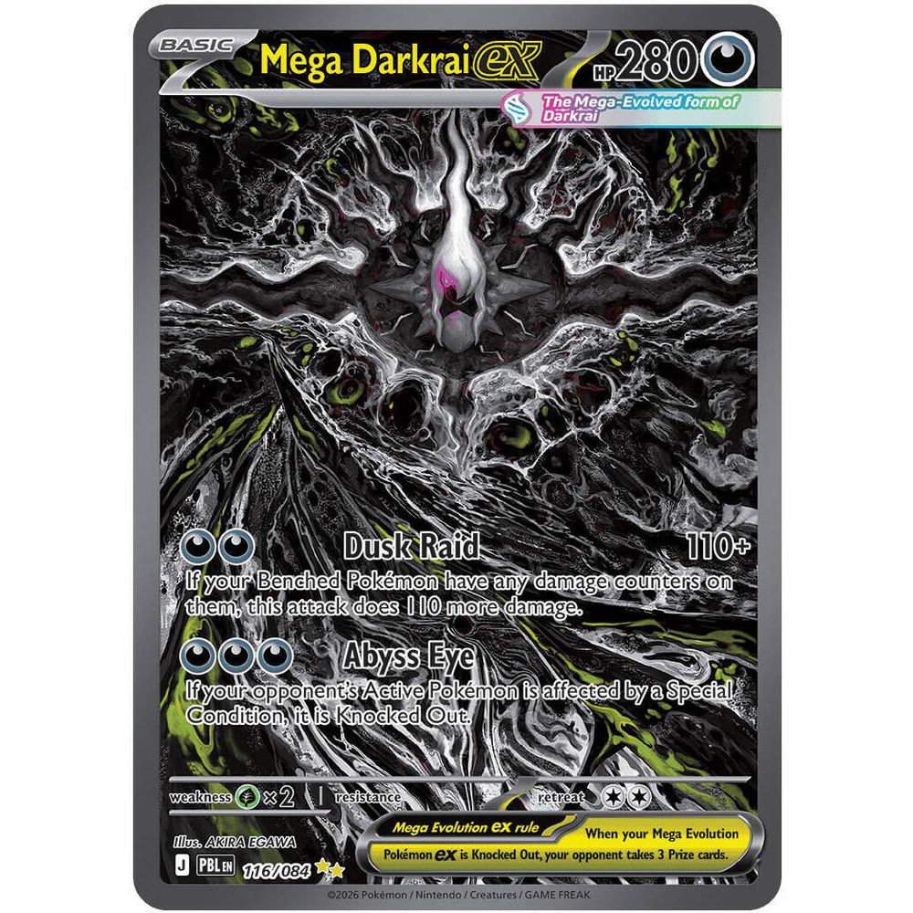 Mega Darkrai ex - 116/084 - ME05: Pitch Black (PBL)