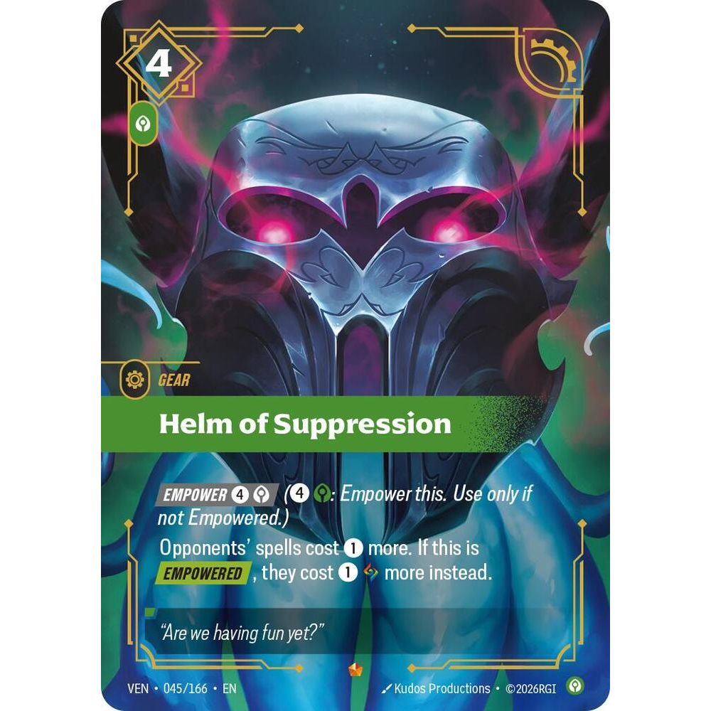 Helm of Suppression - Vendetta (VEN)