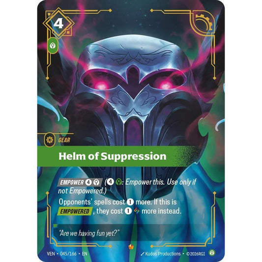 Helm of Suppression - Vendetta (VEN)