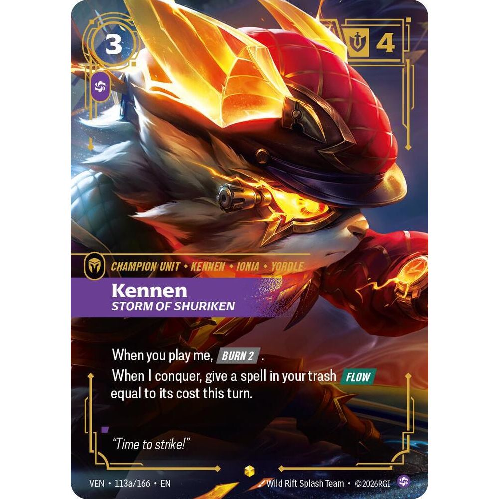 Kennen, Storm of Shuriken (Alternate Art) - Vendetta (VEN)