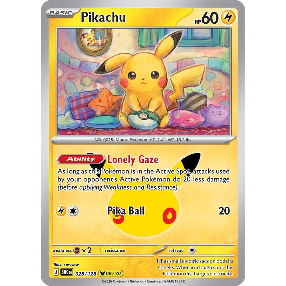 Pikachu - 028/128 - ME: 30th Celebration (30C)
