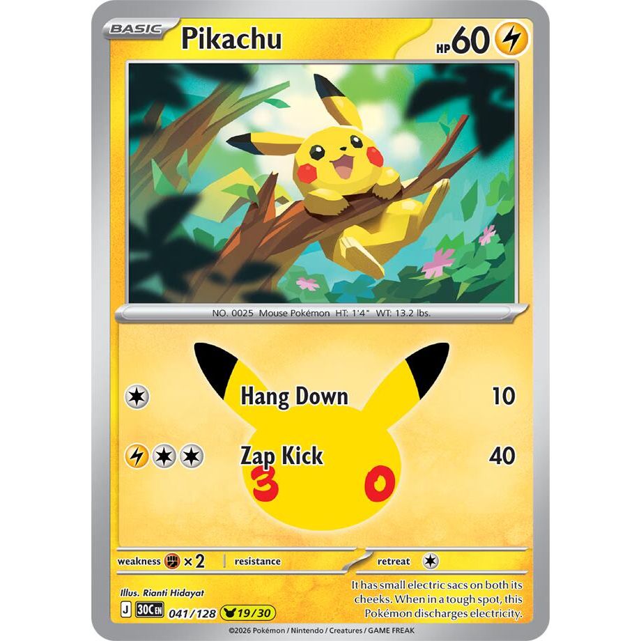 Pikachu - 041/128 - ME: 30th Celebration (30C)