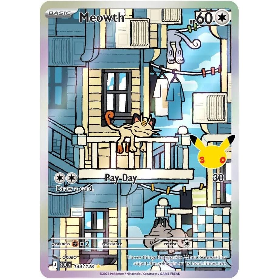 Meowth - 144/128 - ME: 30th Celebration (30C)