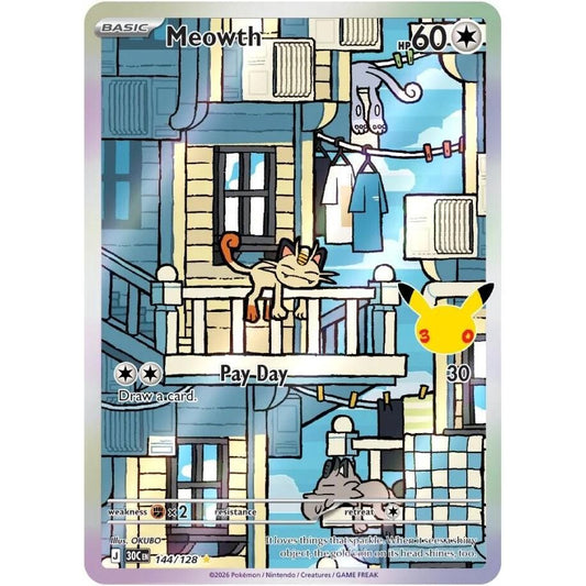 Meowth - 144/128 - ME: 30th Celebration (30C)